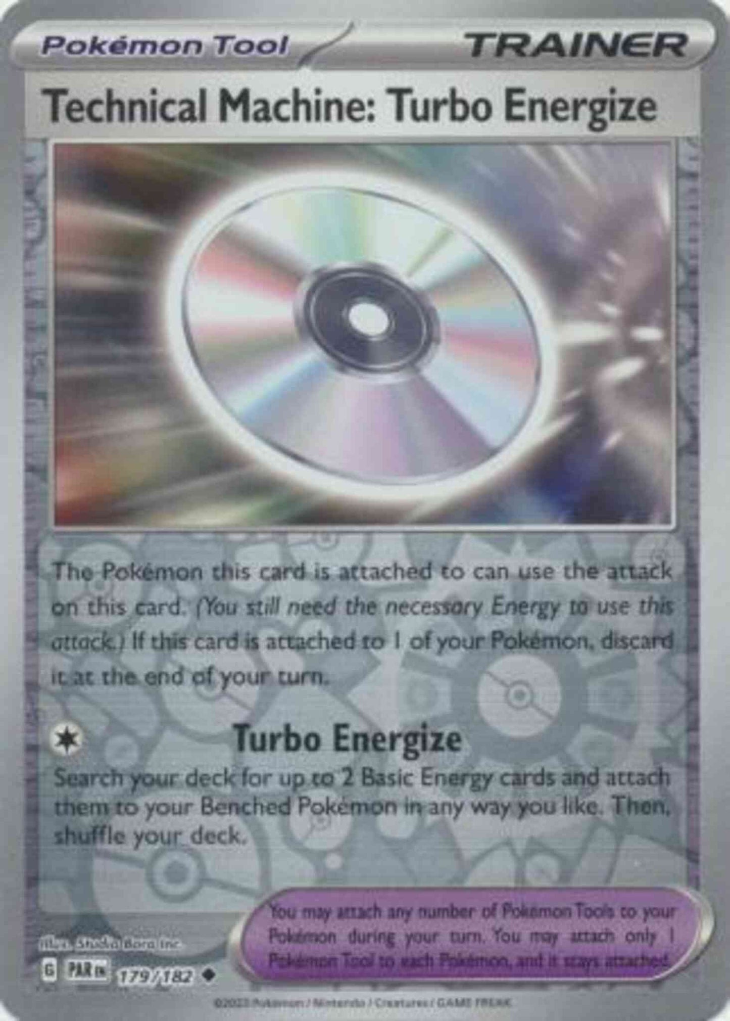 Technical Machine: Turbo Energize - 179/182 - Uncommon [sv04-179] [Reverse Holo]