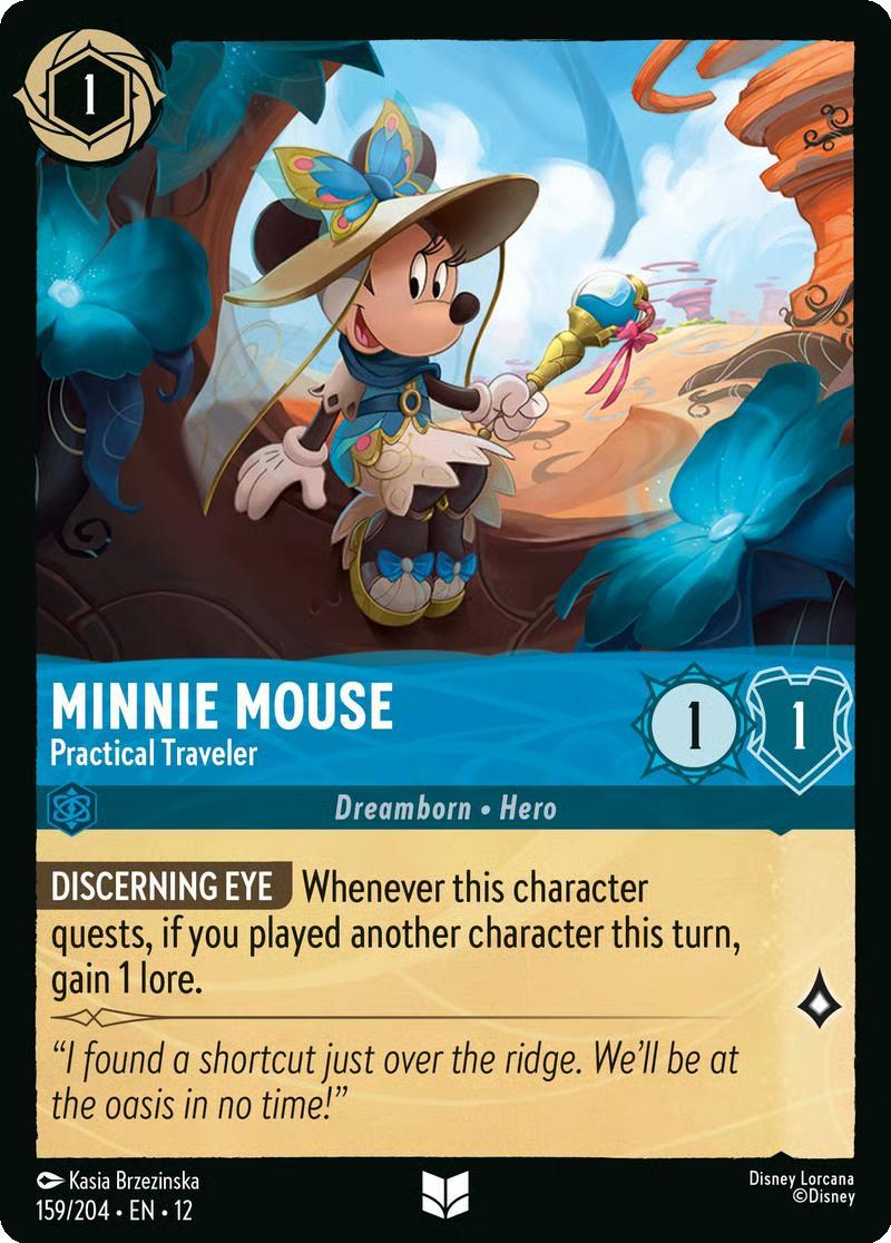 Minnie Mouse - Practical Traveler - 159/204 [Wilds Unknown] [Non-Foil]