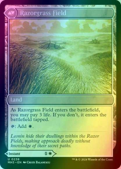 Razorgrass Ambush // Razorgrass Field [238] [Modern Horizons 3] [Foil]