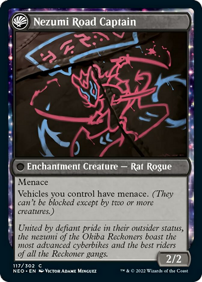 Okiba Reckoner Raid // Nezumi Road Captain [117] [Kamigawa: Neon Dynasty] [Non-Foil]