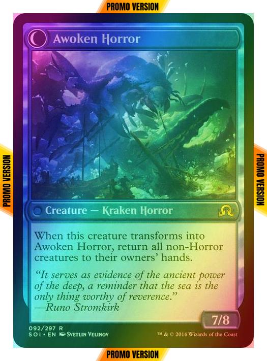 Thing in the Ice // Awoken Horror [92s] [Shadows over Innistrad Promos] [Foil]