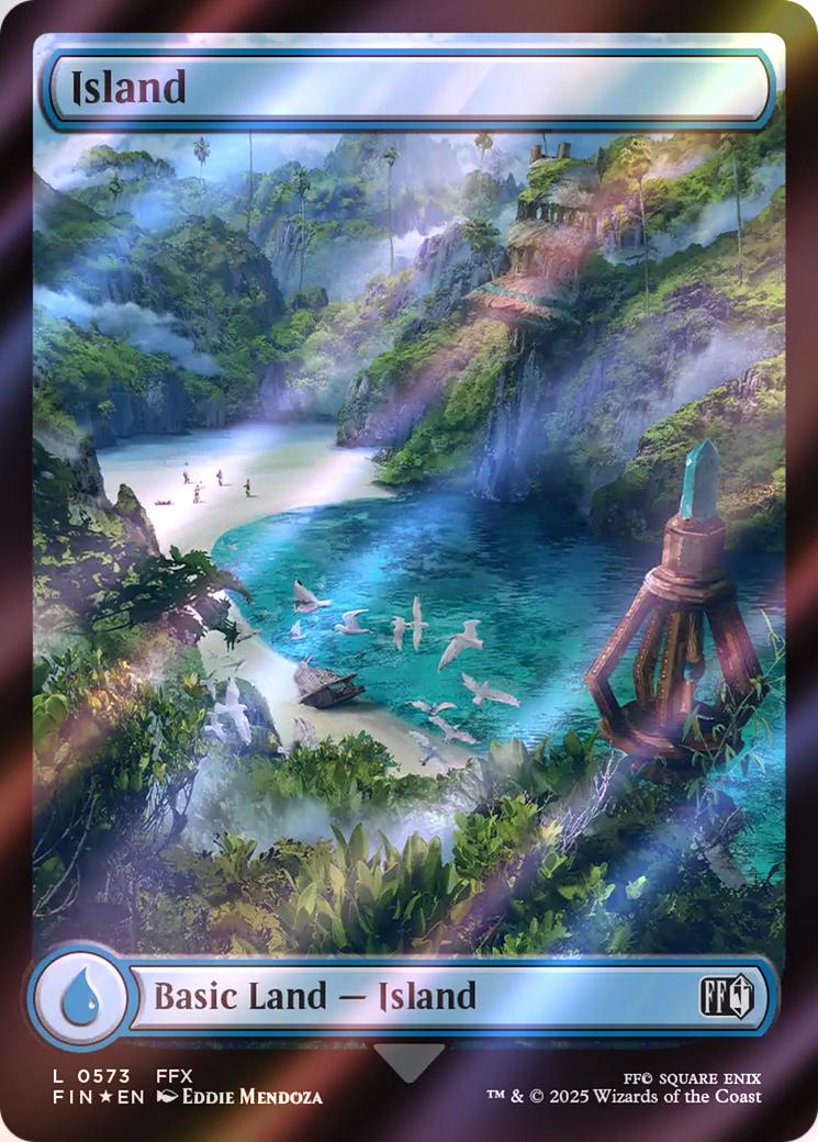 Island [573] [Full Art] [FINAL FANTASY] [Surge Foil]