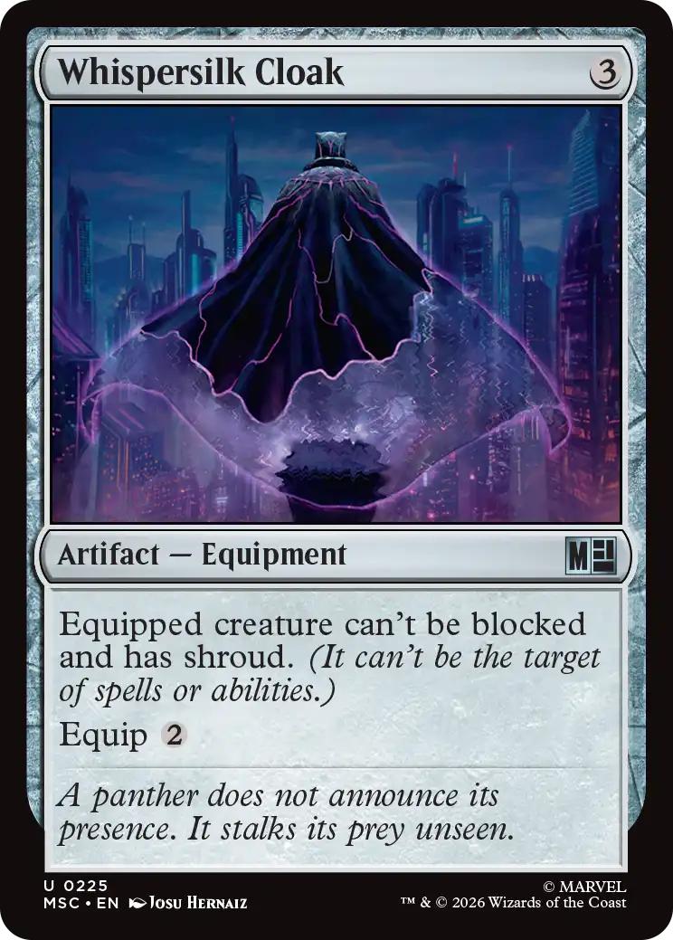 Whispersilk Cloak [225] [Marvel Super Heroes: Commander] [Non-Foil]