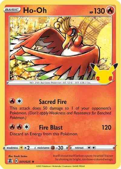 Ho-Oh - 001/025 - Rare [cel25-001] [Holo]