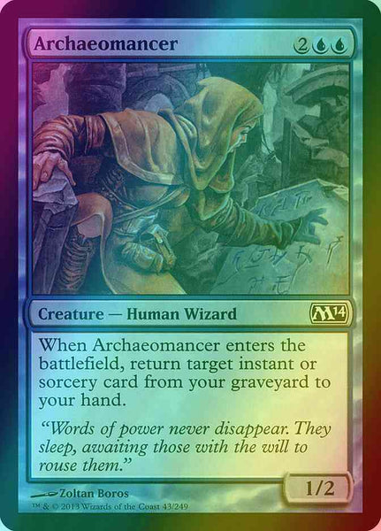 mtg cards like archaeomancer Test Print - M15 Words of power never disappear Archaeomancer (Secret Lair Drop)