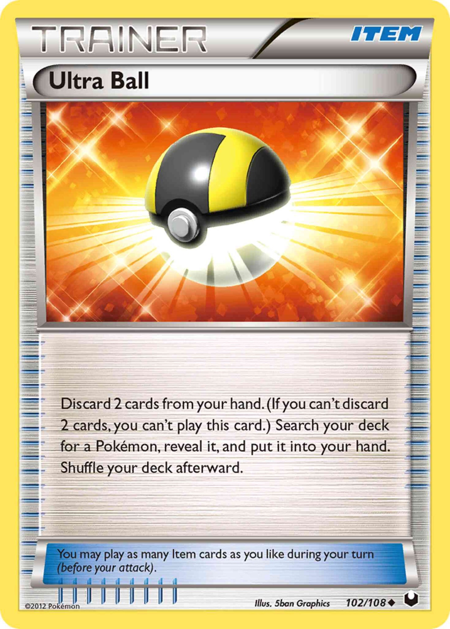 Ultra Ball - 102/108 - Uncommon [bw5-102] [Non-Holo]