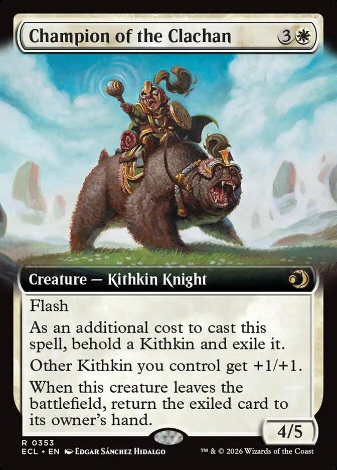 Champion of the Clachan [353] [Extended Art] [Lorwyn Eclipsed] [Non-Foil]