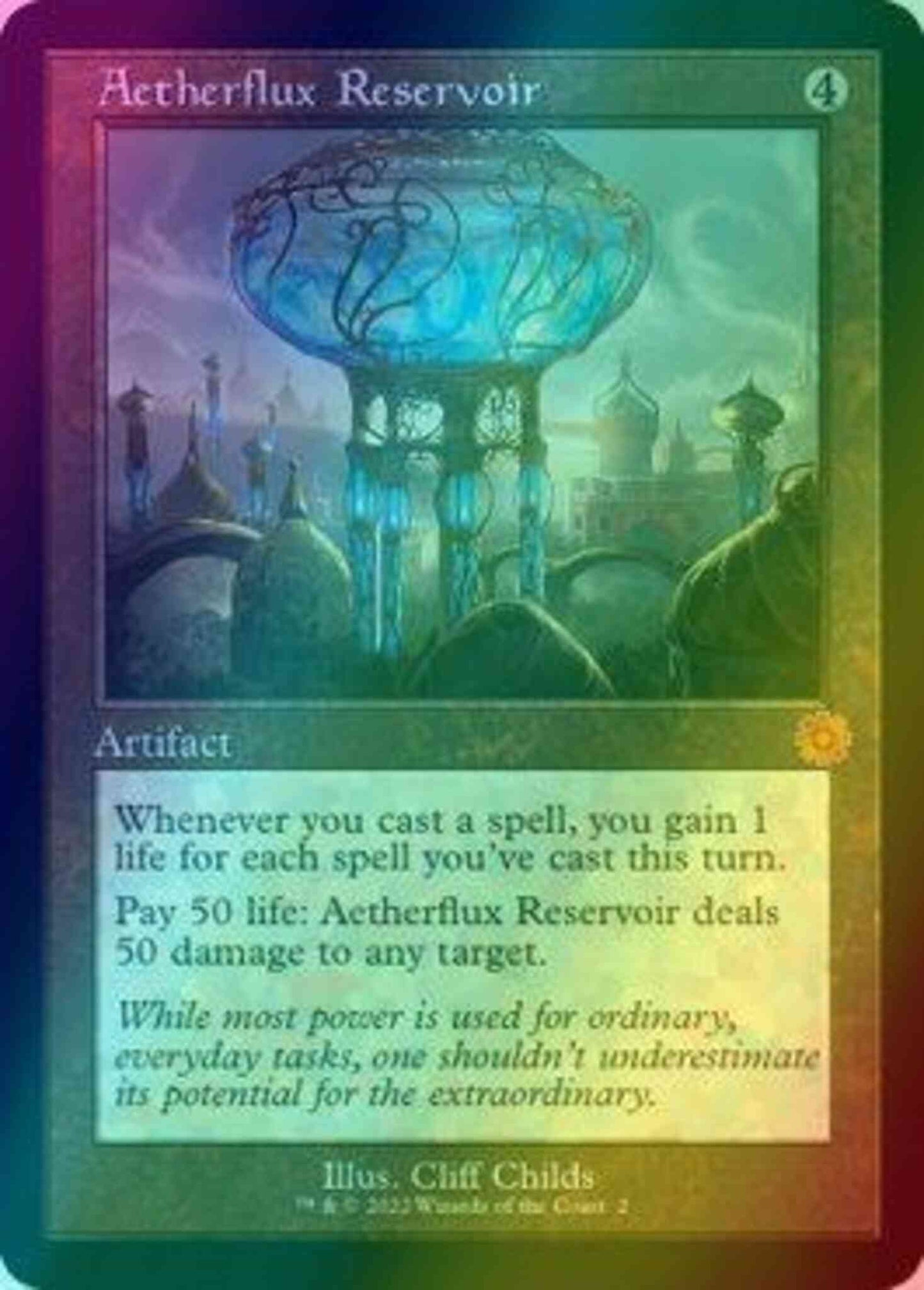 Aetherflux Reservoir [2] [Retro Frame] [The Brothers' War Retro Artifacts] [Foil]