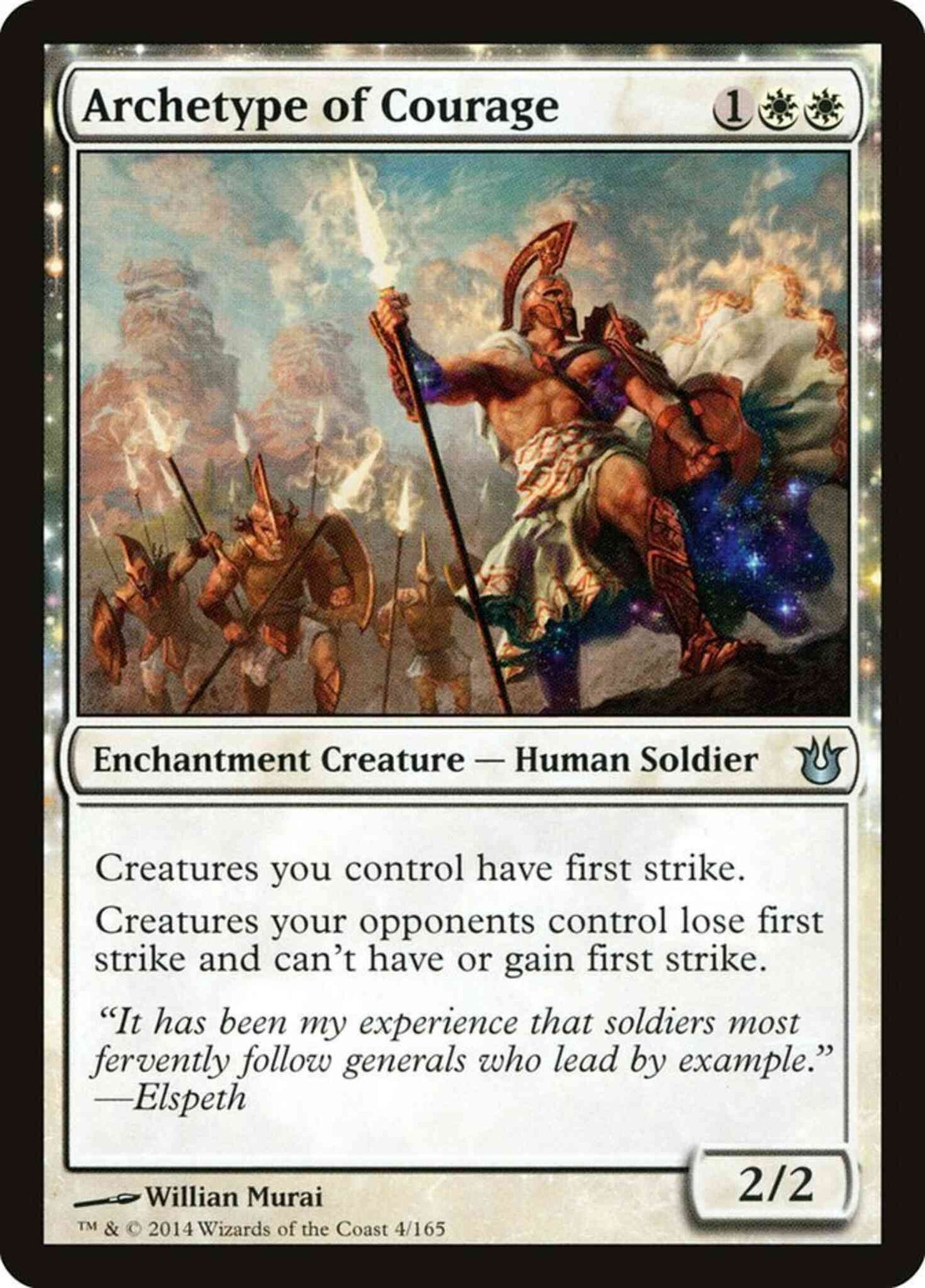 Archetype of Courage [4] [Born of the Gods] [Non-Foil]