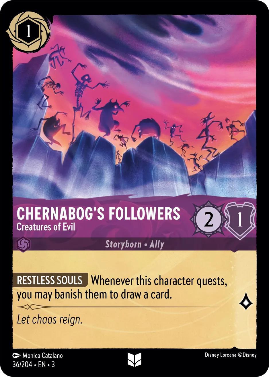 Chernabog's Followers - Creatures of Evil - 36/204 [Into the Inklands] [Non-Foil]