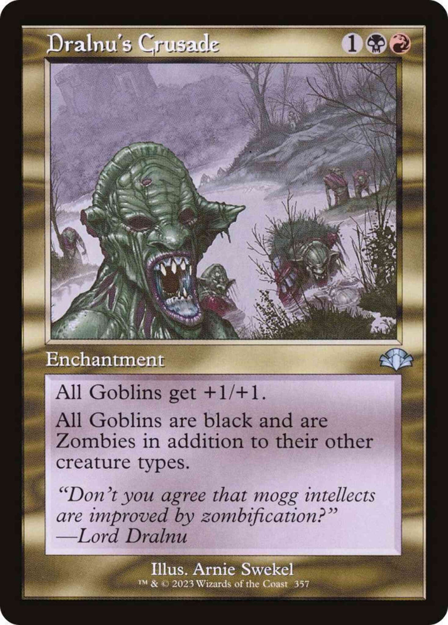 Dralnu's Crusade [357] [Retro Frame] [Dominaria Remastered] [Non-Foil]