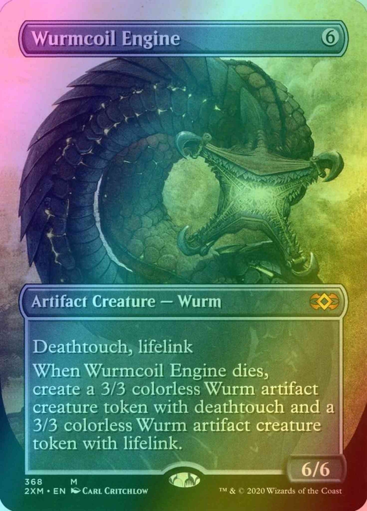Wurmcoil Engine [368] [Borderless] [Double Masters] [Foil]