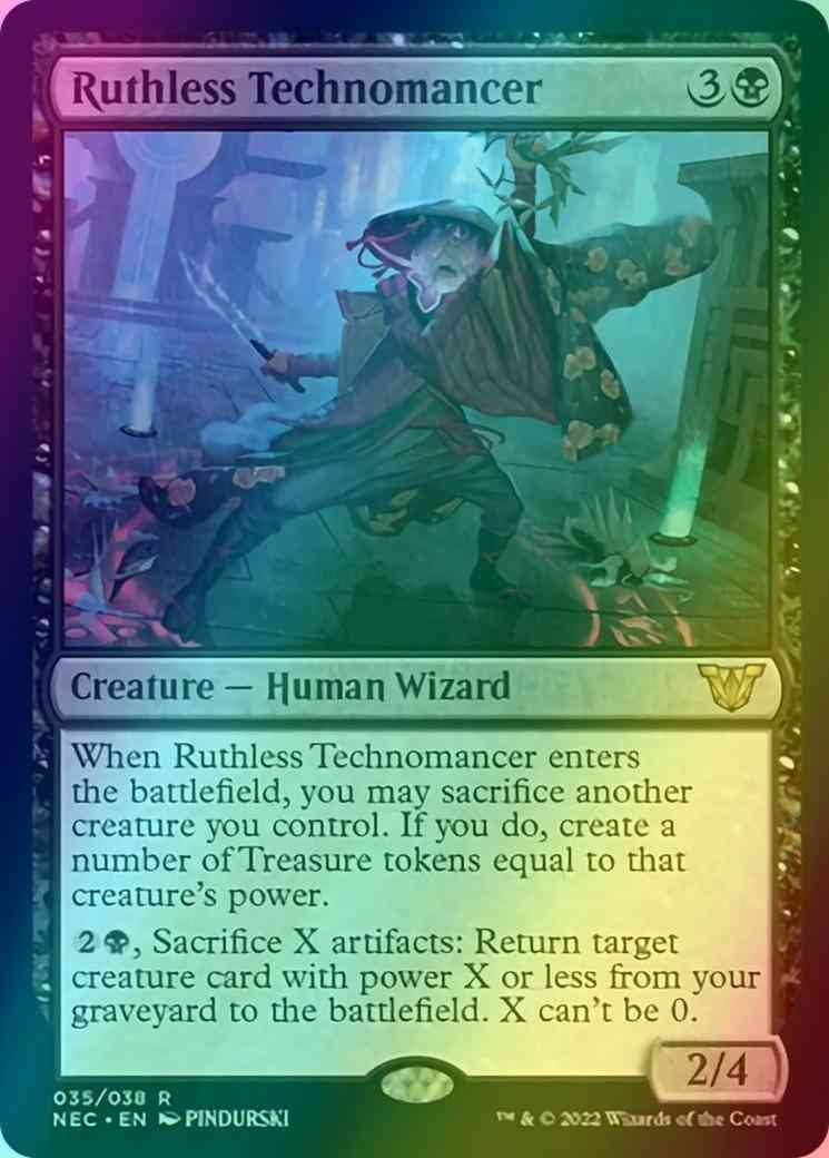 Ruthless Technomancer [35] [Kamigawa: Neon Dynasty: Commander] [Foil]