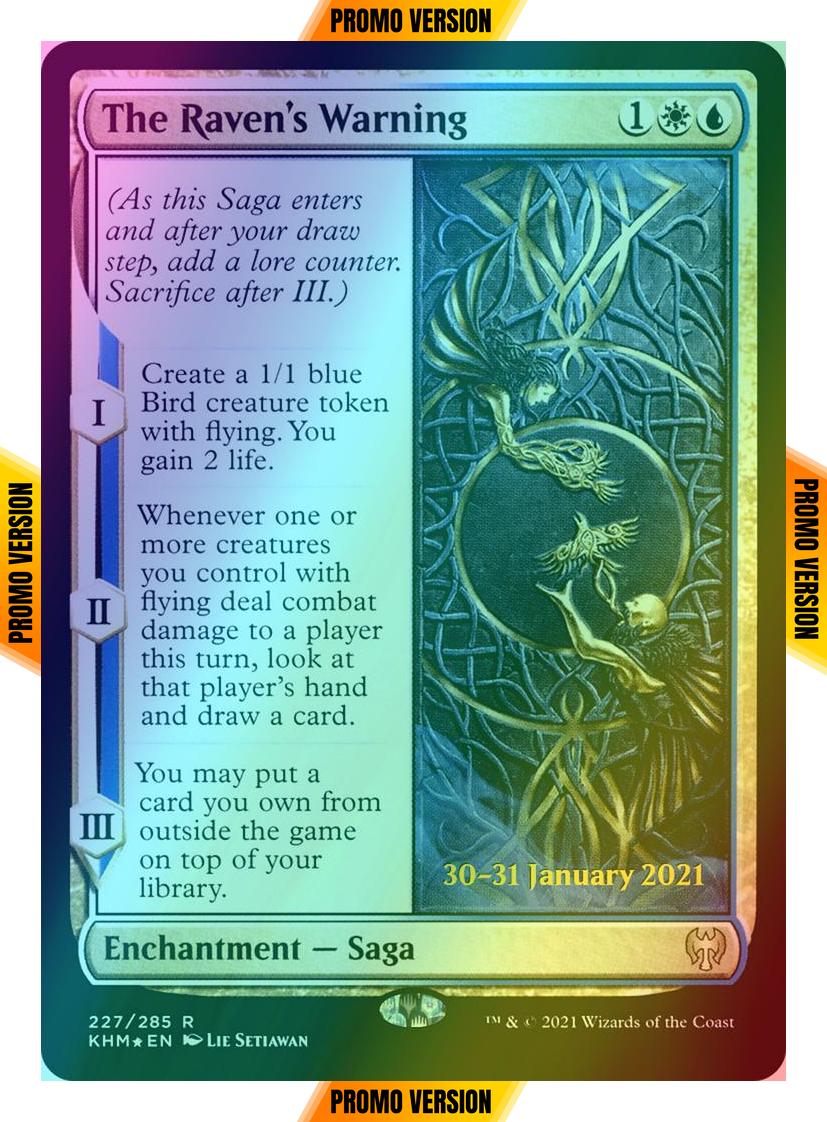 The Raven's Warning [Prerelease] [227s] [Kaldheim Promos] [Foil]
