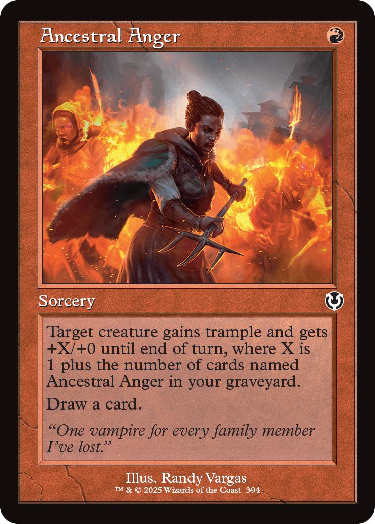 Ancestral Anger [394] [Retro Frame] [Innistrad Remastered] [Non-Foil]