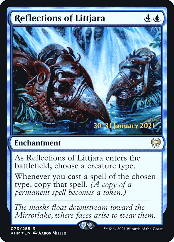 Reflections of Littjara [Prerelease] [73s] [Kaldheim Promos] [Foil]