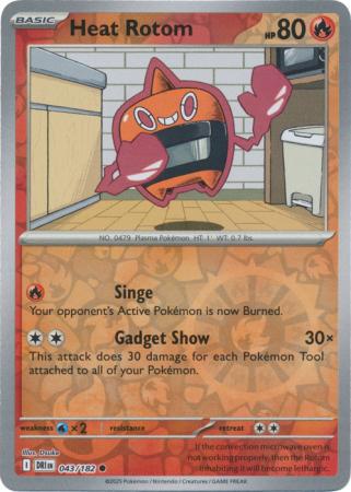 Heat Rotom - 043/182 - Common [sv10-043] [Reverse Holo]