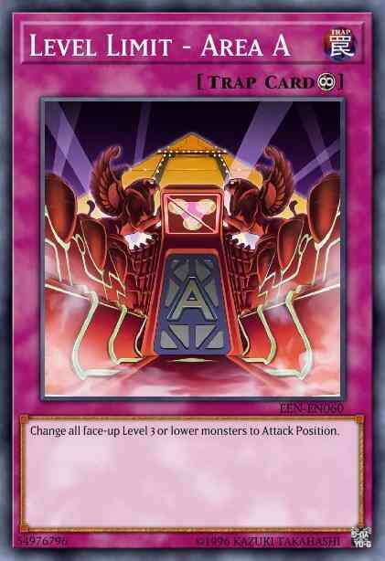 Level Limit - Area A - EEN-EN060 - Rare - 1st Edition