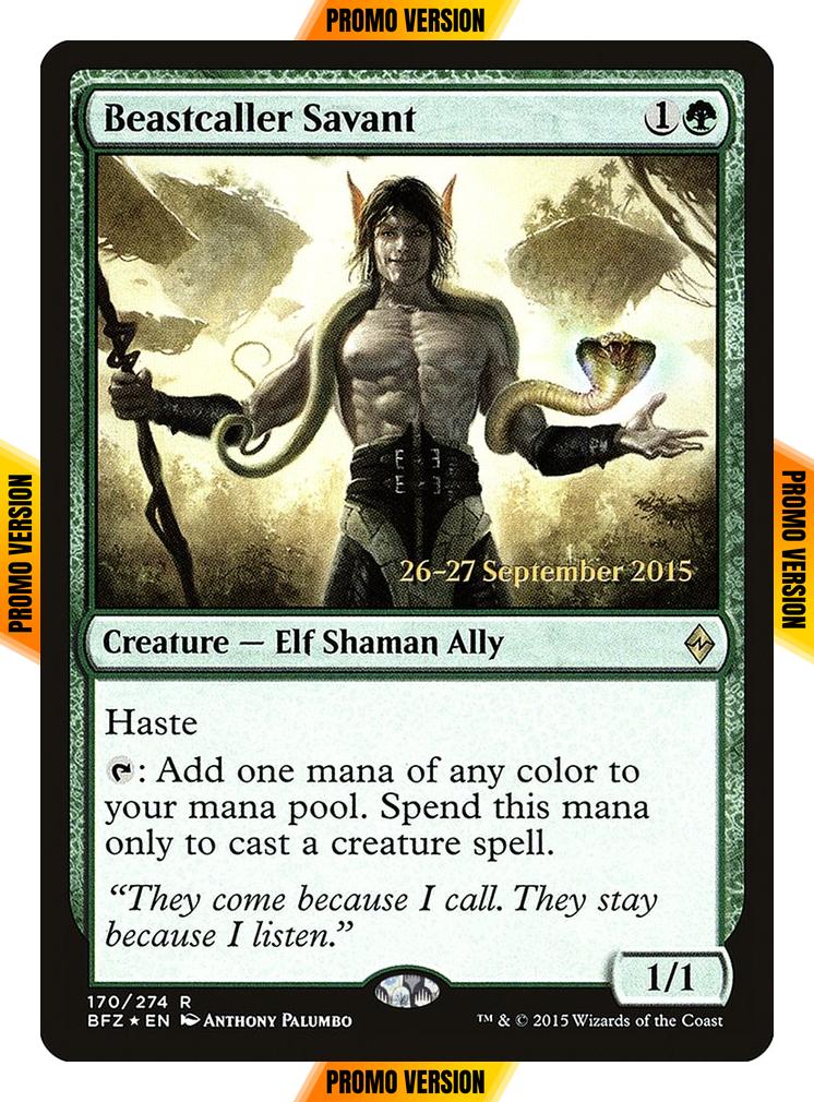 Beastcaller Savant [170s] [Battle for Zendikar Promos] [Foil]