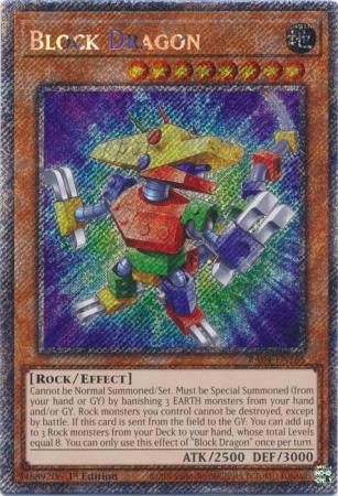 Block Dragon - RA04-EN268 - Platinum Secret Rare - 1st Edition