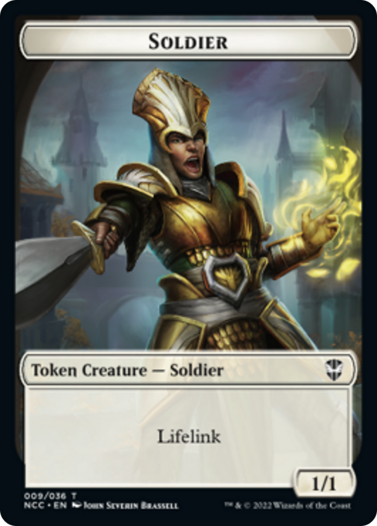 Cat Beast Token (04) // Soldier Token (09) [Streets of New Capenna: Commander: Tokens] [Non-Foil]