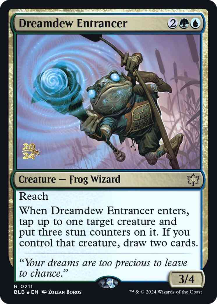 Dreamdew Entrancer [211s] [Prerelease] [Bloomburrow: Promos] [Foil]