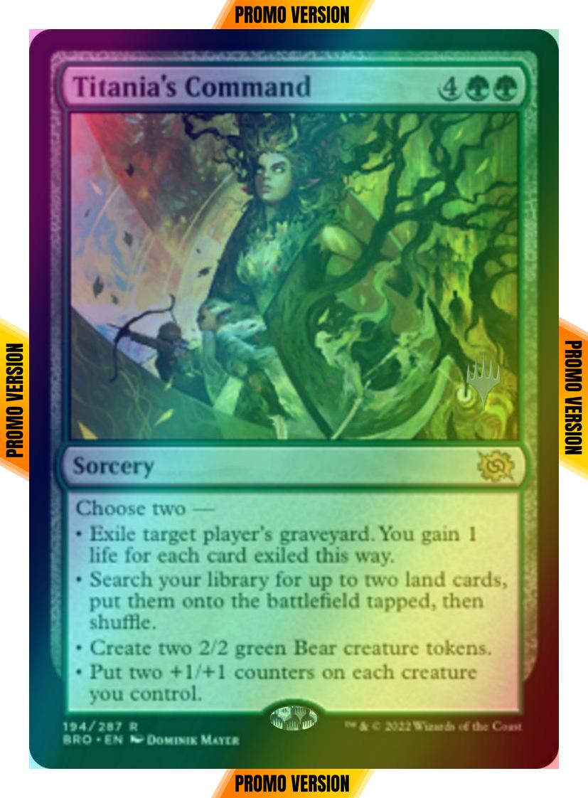 Titania's Command [194p] [Promo Pack] [The Brothers' War: Promos] [Foil]