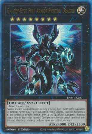 Galaxy-Eyes Full Armor Photon Dragon - RA01-EN037 - Prismatic Ultimate Rare - 1st Edition