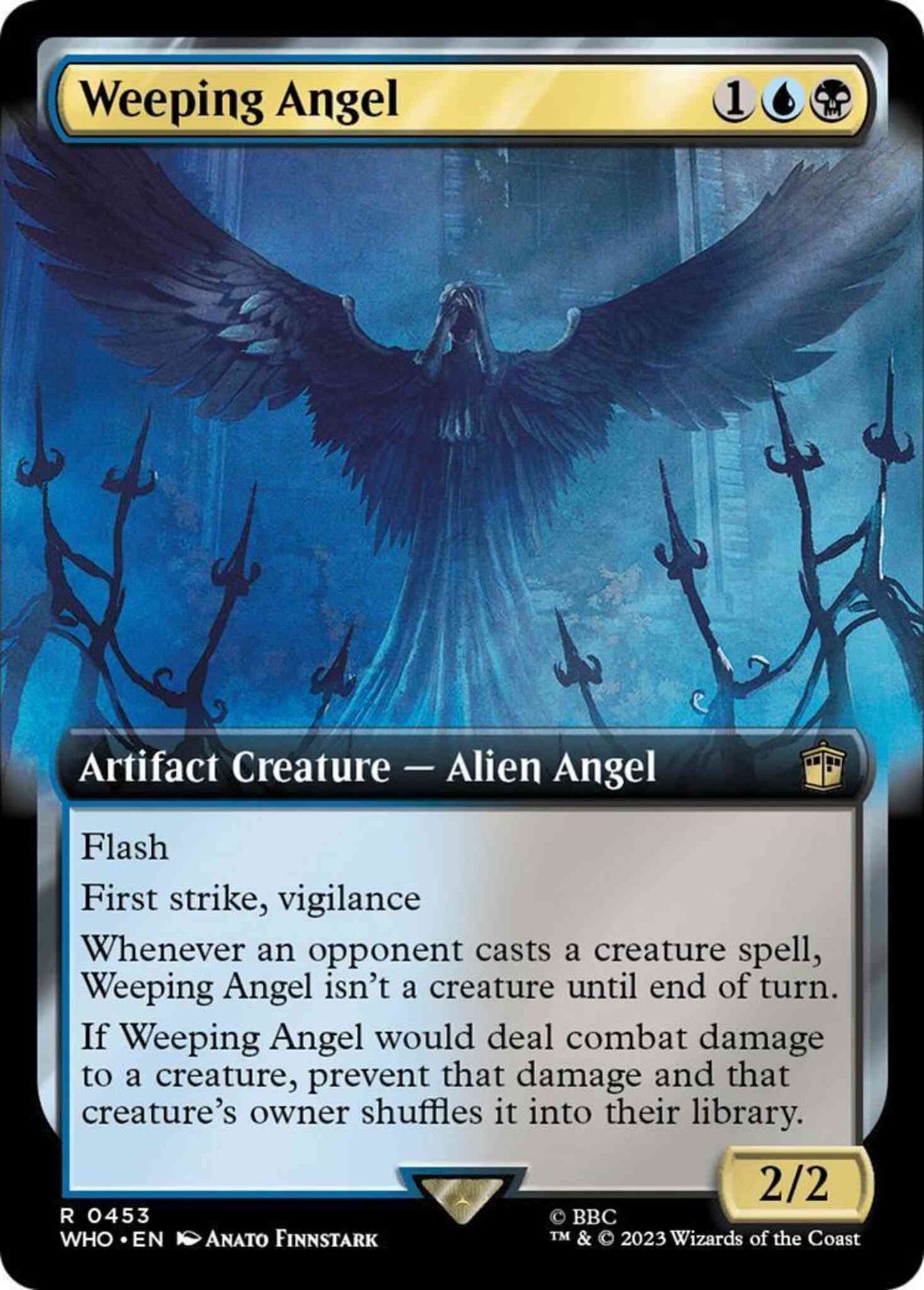 Weeping Angel [453] [Extended Art] [Universes Beyond: Doctor Who] [Non-Foil]