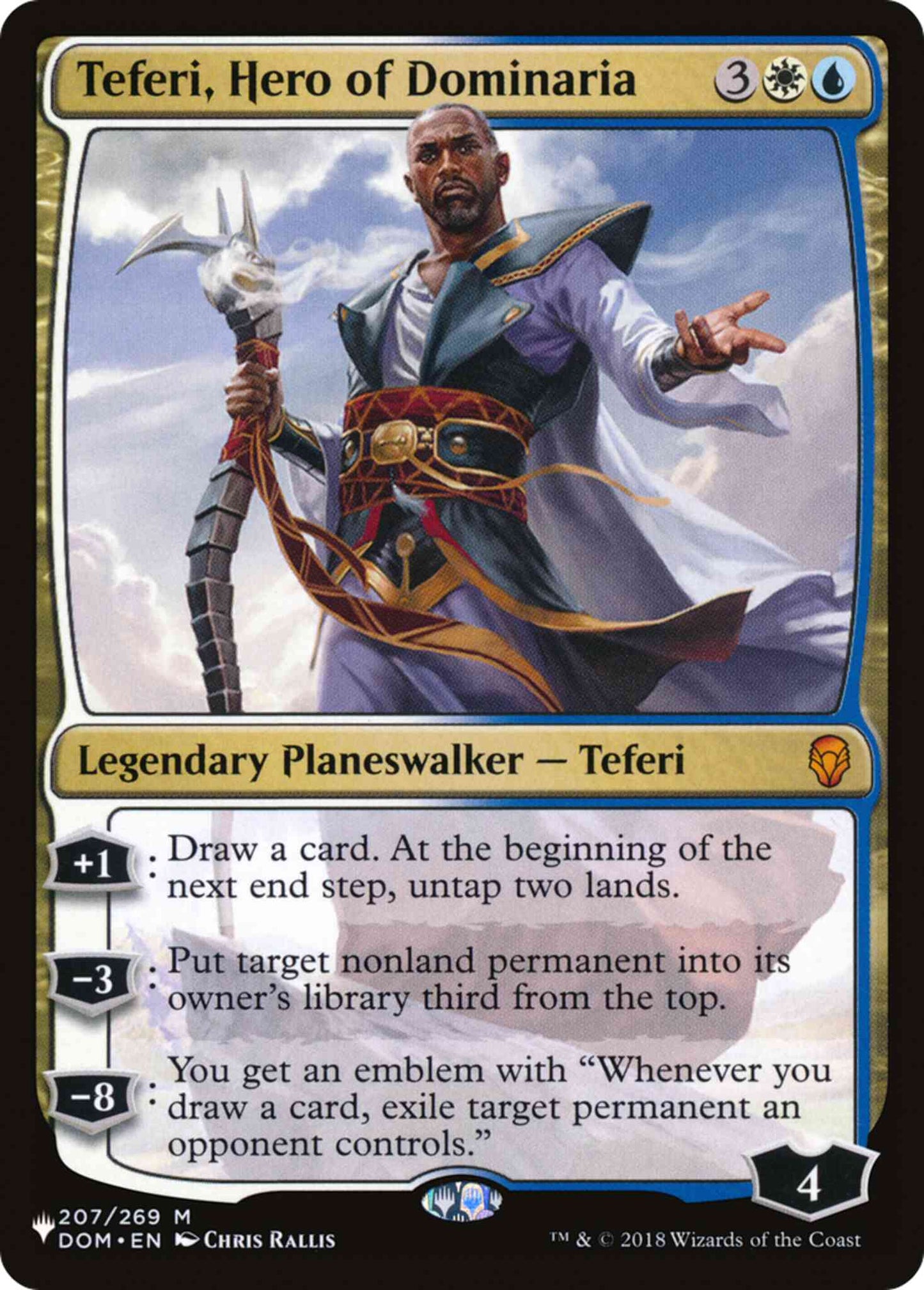 Teferi, Hero of Dominaria [DOM-207] [The List] [Non-Foil]
