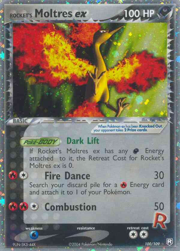 Rocket's Moltres ex - 100/109 - Rare Holo EX [ex7-100] [Ultra]