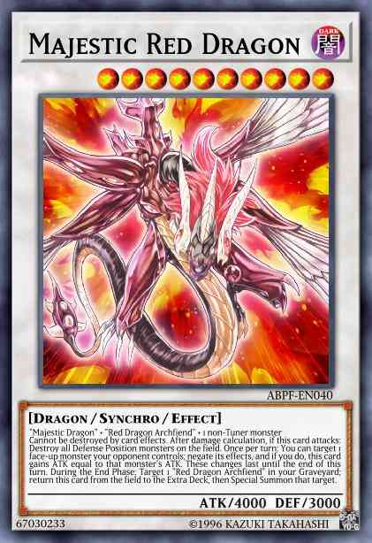 Majestic Red Dragon - ABPF-EN040 - Ultimate Rare - 1st Edition