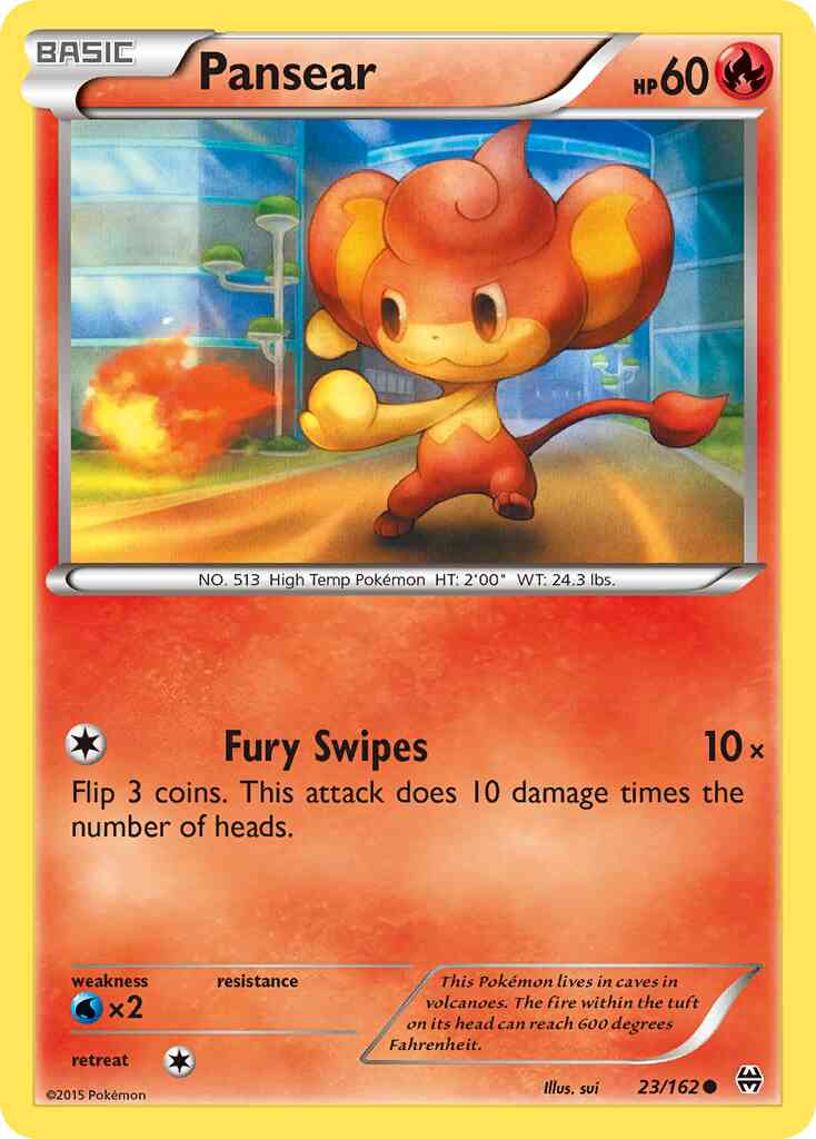Pansear - 23/162 - Common [xy8-23] [Reverse Holo]