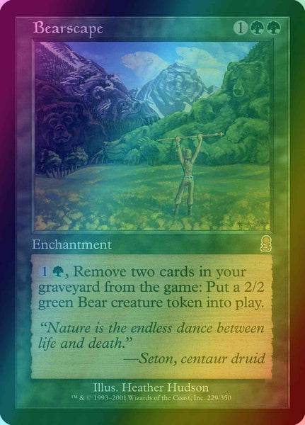 mtg bearscape card [229] [Odyssey] [Foil] – Face to Face Games Adventure Cards How to upgrade your Character:Elsa