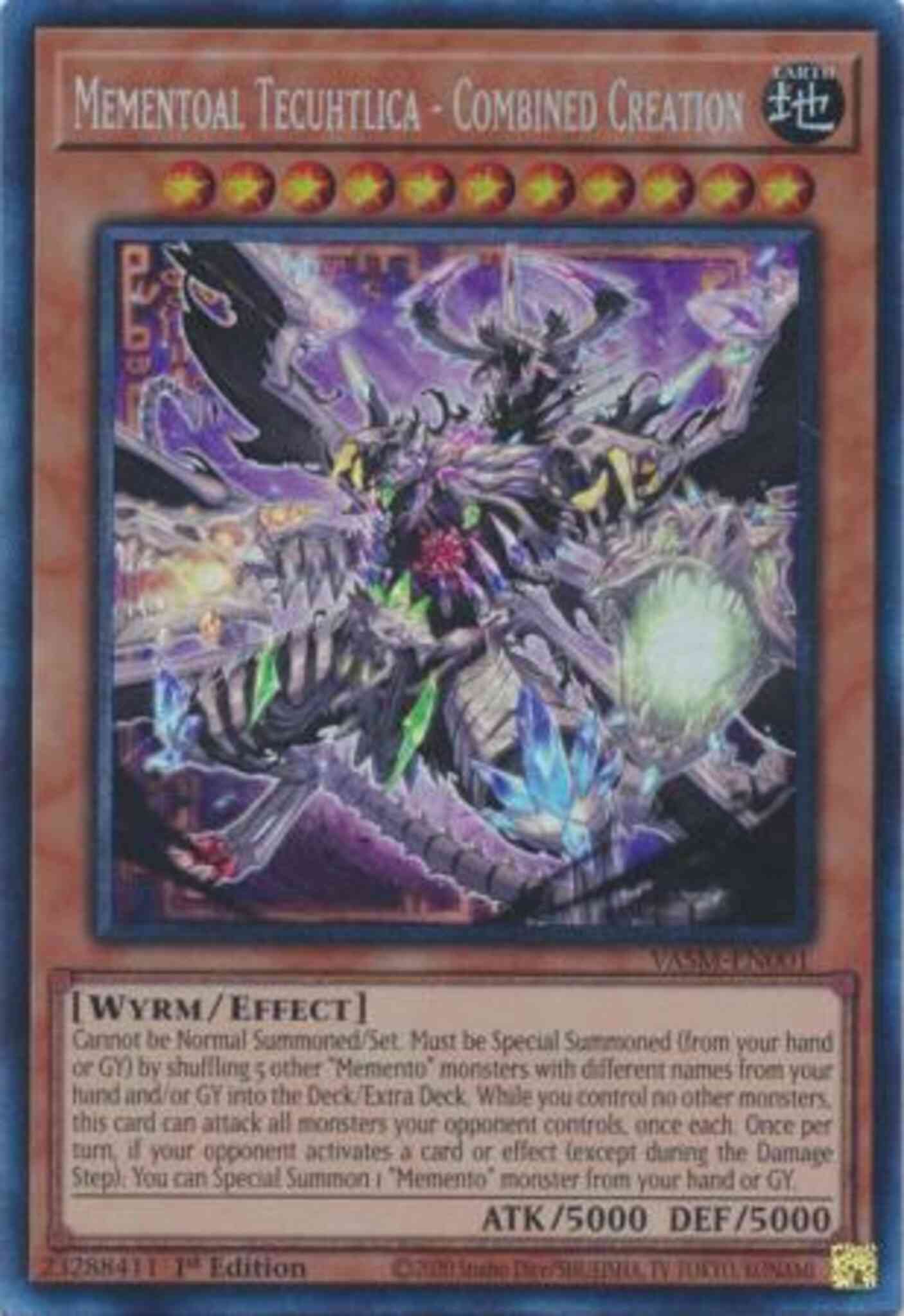 Mementoal Tecuhtlica - Combined Creation - VASM-EN001 - Collector's Rare - 1st Edition