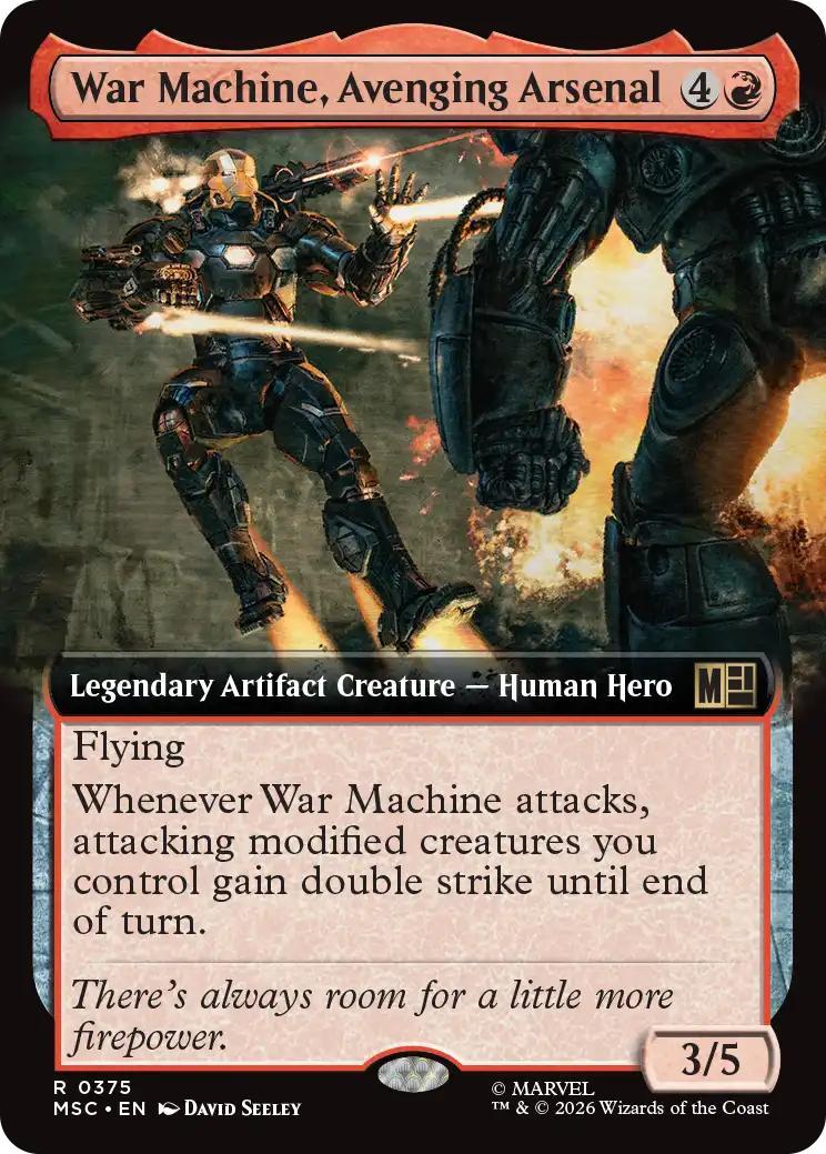 War Machine, Avenging Arsenal [375] [Extended Art] [Marvel Super Heroes: Commander] [Non-Foil]