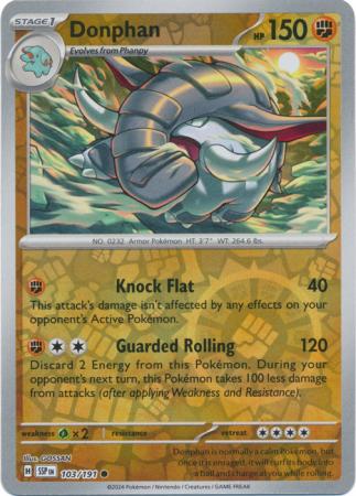 Donphan - 103/191 - Common [sv08-103] [Reverse Holo]