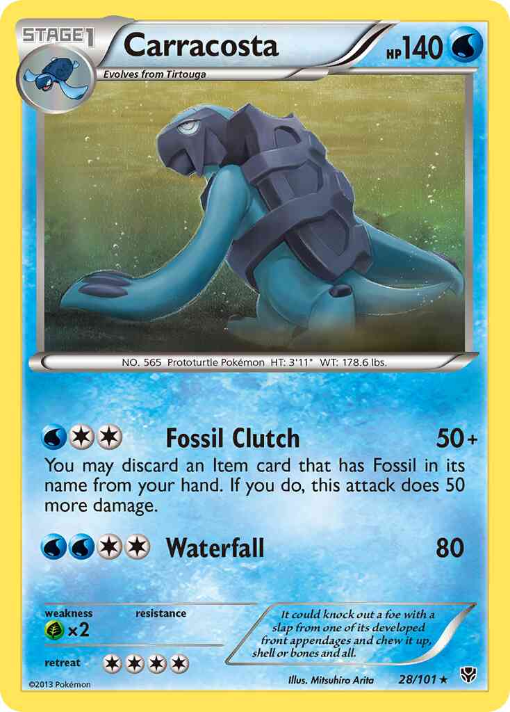 Carracosta - 28/101 - Rare [bw10-28] [Non-Holo]