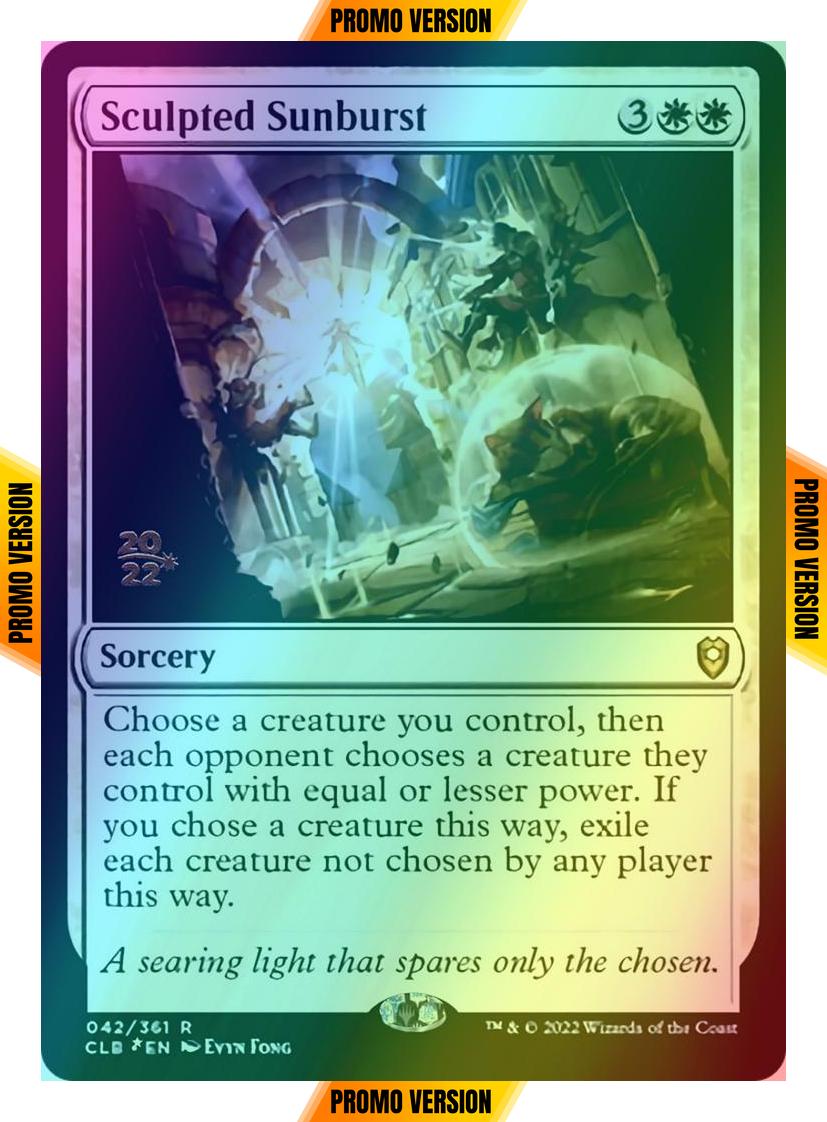 Sculpted Sunburst [42s] [Prerelease] [Commander Legends: Battle for Baldur's Gate: Promos] [Foil]
