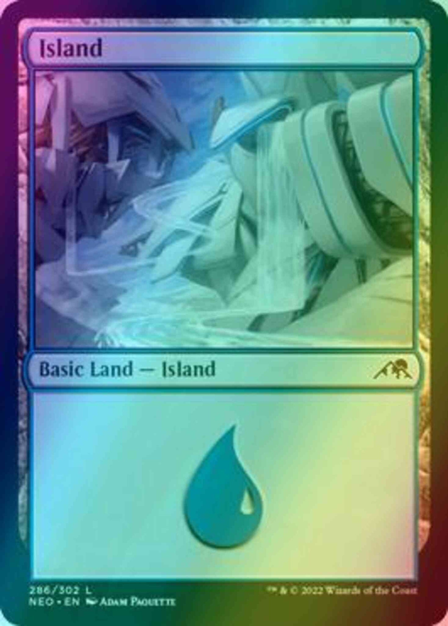 Island [286] [Kamigawa: Neon Dynasty] [Foil]