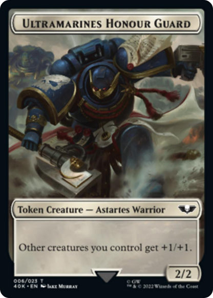 Soldier Token (03) // Ultramarines Honour Guard Token (06) [Universes Beyond: Warhammer 40,000: Tokens] [Non-Foil]