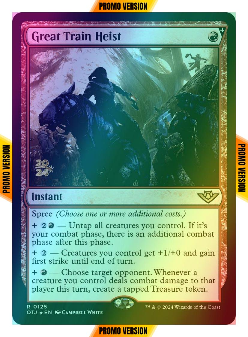 Great Train Heist [125s] [Prerelease] [Outlaws of Thunder Junction: Promos] [Foil]
