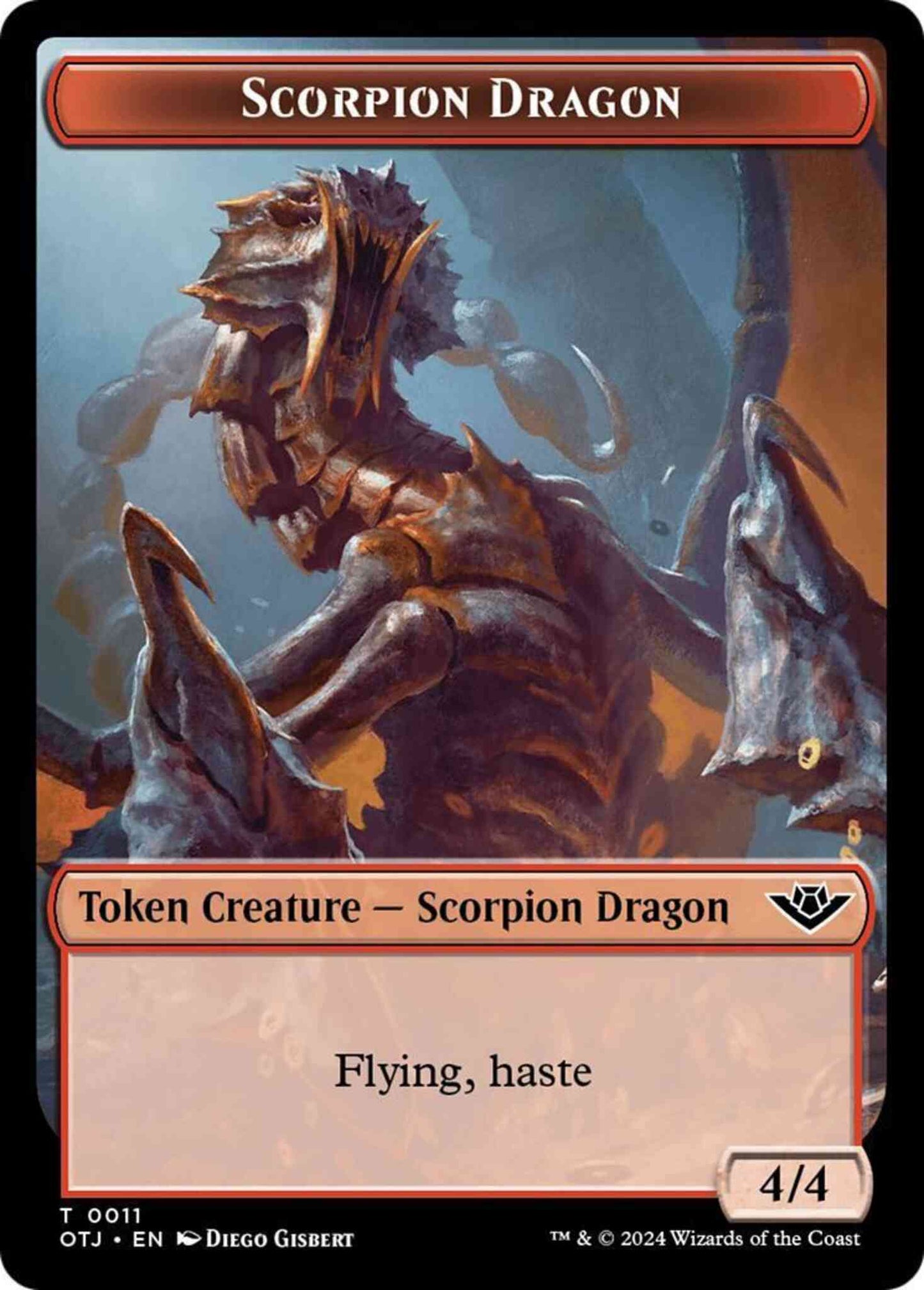 Scorpion Dragon Token [11] [Outlaws of Thunder Junction: Tokens] [Non-Foil]