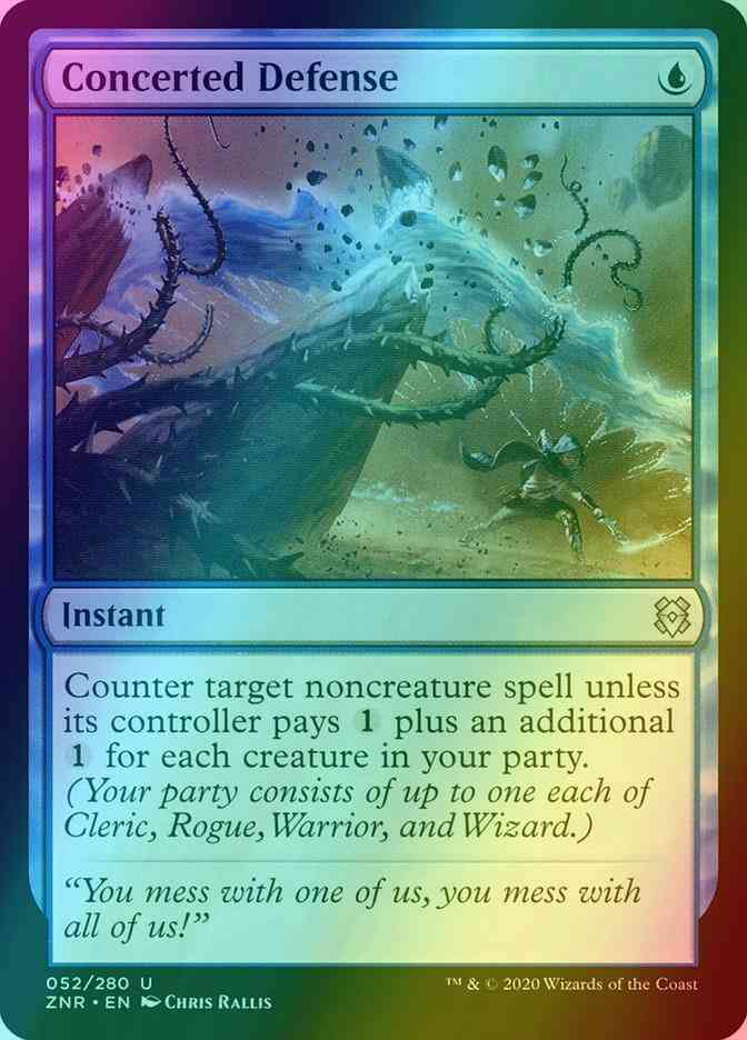 Concerted Defense [52] [Zendikar Rising] [Foil]