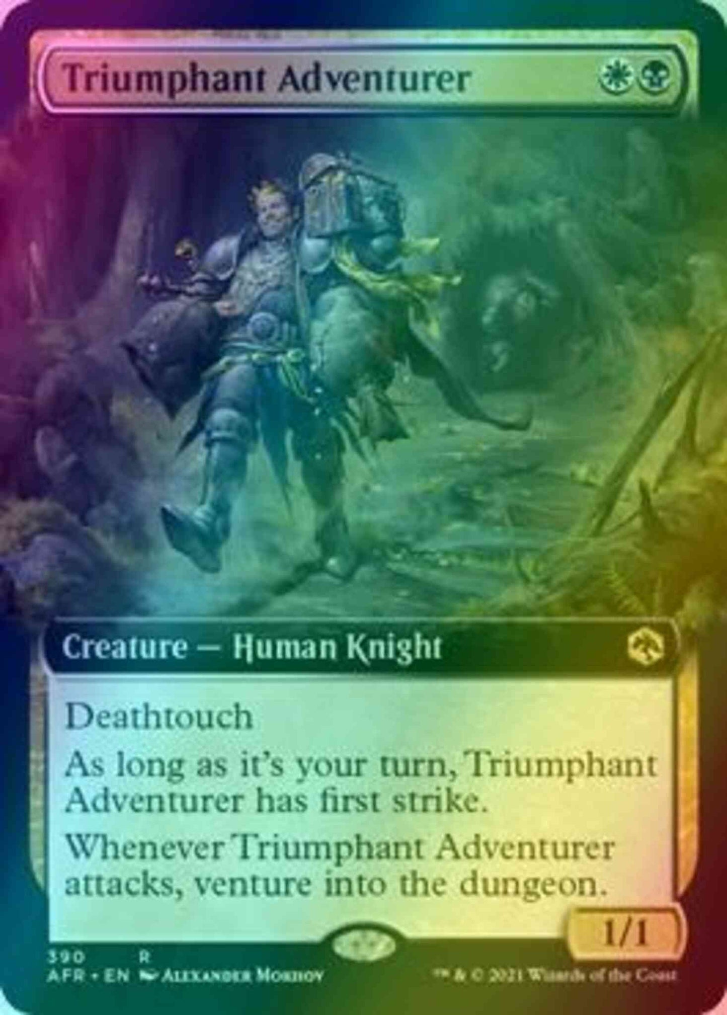 Triumphant Adventurer [390] [Extended Art] [Adventures in the Forgotten Realms] [Foil]