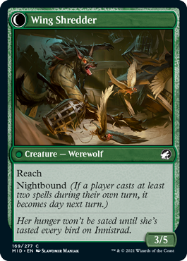 Bird Admirer // Wing Shredder [169] [Innistrad: Midnight Hunt] [Non-Foil]
