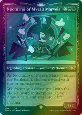 Nocturno of Myra's Marvels [248] [Showcase Cards of Tomorrow] [Unfinity] [Foil]