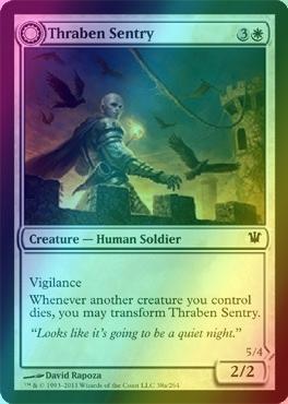 Thraben Sentry // Thraben Militia [38] [Innistrad] [Foil]
