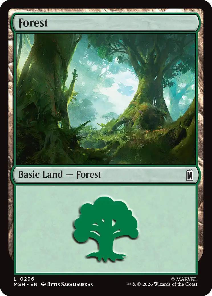 Forest [296] [Marvel Super Heroes] [Non-Foil]