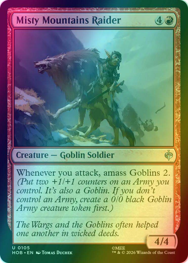 Misty Mountains Raider [105] [The Hobbit] [Foil]